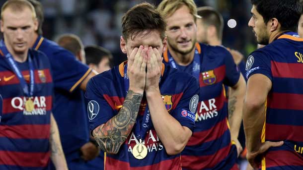 Messi, MVP of the Supercopa: “Pedro deserves it to him everything”