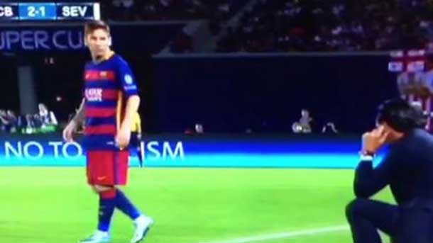 The get angry of Leo Messi by a comment of Unai Emery