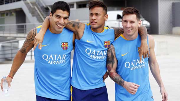 Dorsal of the players of the Barça in the Champions