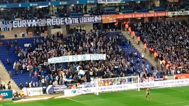 Unpleasant banner blanquiazul to Hammered and Shakira