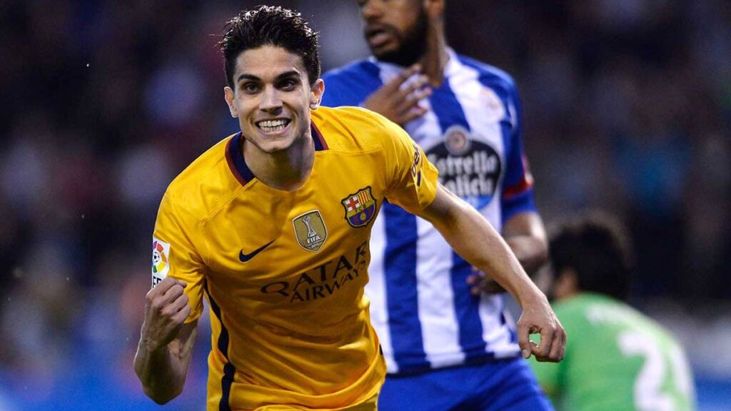 Marc Bartra and Luis Enrique, joined by the Barça… And the “Euro”