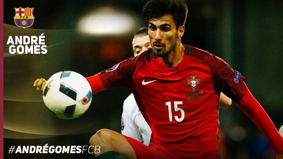 OFFICIAL: The FC Barcelona closes the signing of André Gomes!