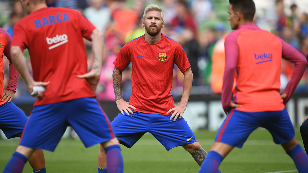 Alignments of the FC Barcelona vs Leicester City (Pre-season)