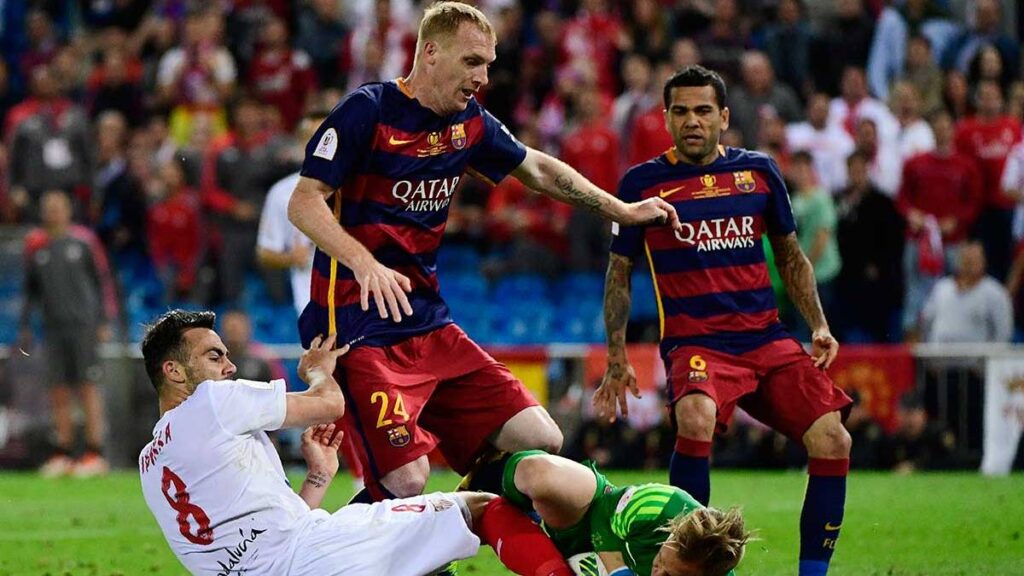 It is looking for Mathieu leave of the FC Barcelona?