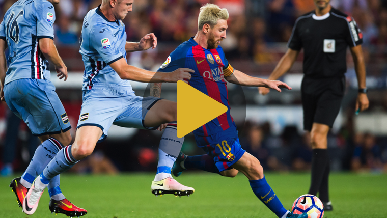 Video Summary: Barcelona 3 Sampdoria 2 (Pre-season)
