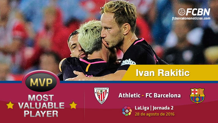 Ivan Rakitic, the “MVP” of the Athletic Club-FC Barcelona