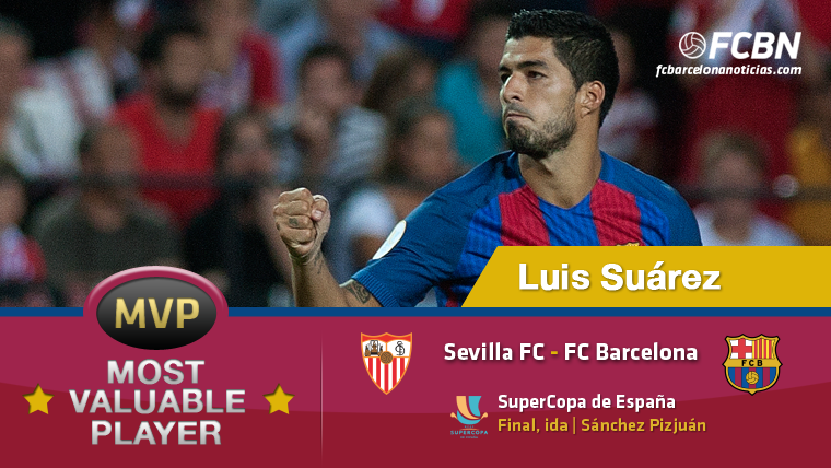 Luis Suárez, the “MVP” of the Seville-FC Barcelona