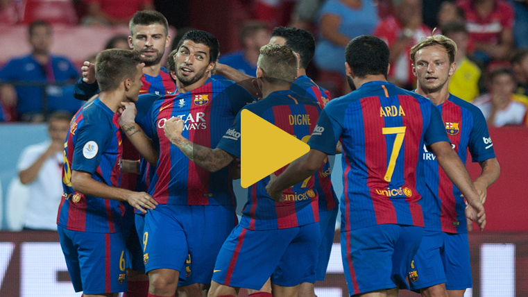 Video summary: Seville 0 FC Barcelona 2 (Supercopa)