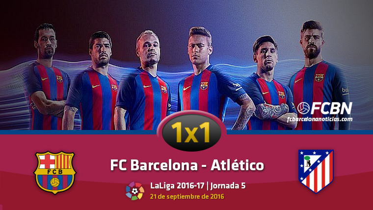 The 1×1 of the FC Barcelona against the Athletic of Madrid