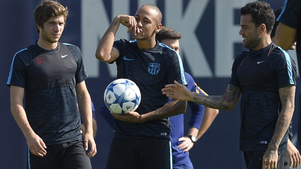 The most special message of Dani Alves to Sergi Roberto