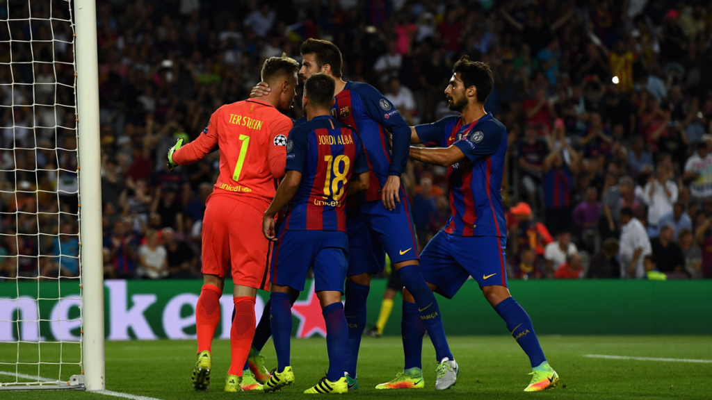 Ter Stegen, titularísimo and penalti stopped against the Celtic
