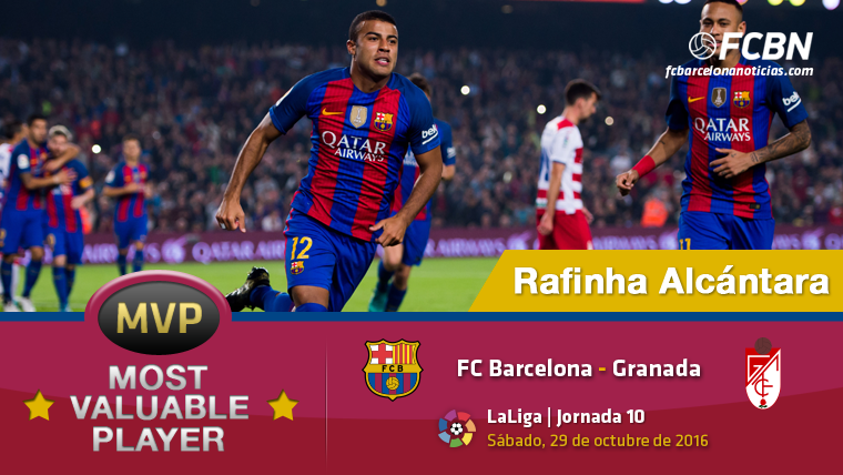 Rafinha Alcántara, the “MVP” of the Barcelona against the Granada