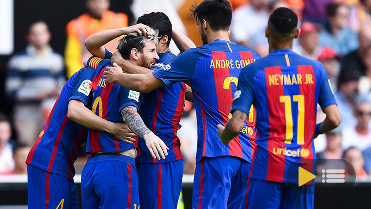 Video Summary: Valencia 2 FC Barcelona 3 (League J9)