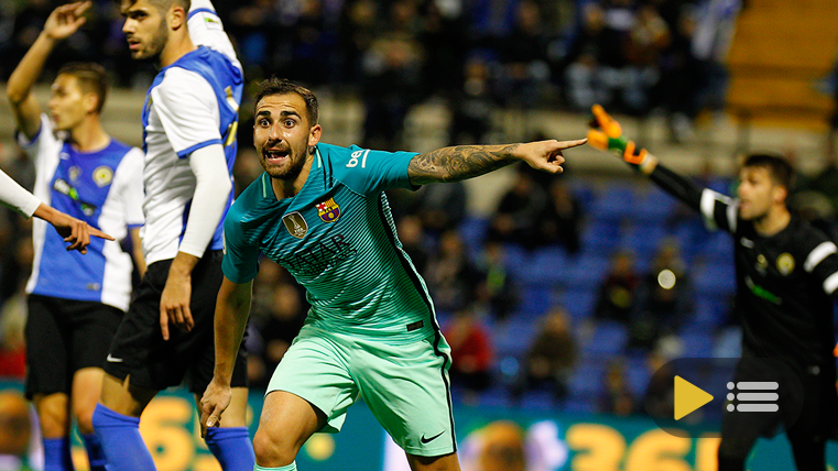 Video summary: Hercules 1 FC Barcelona 1 (Ida 1/16 Glass)