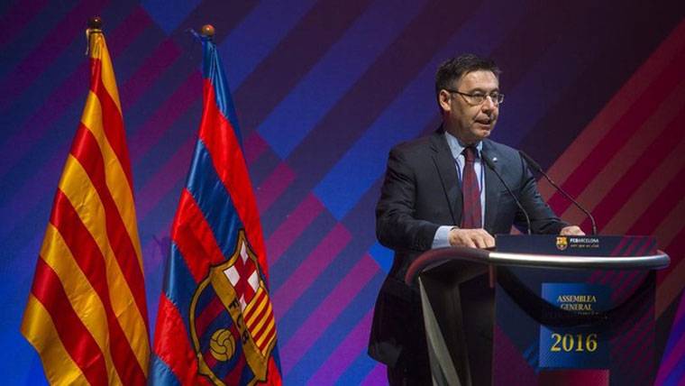 The reaction of Bartomeu after the granting of the TAS to the Madrid