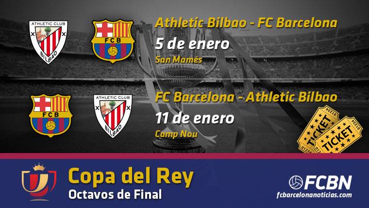 Entrances FC Barcelona vs Athletic Bilbao – Glass of Rey