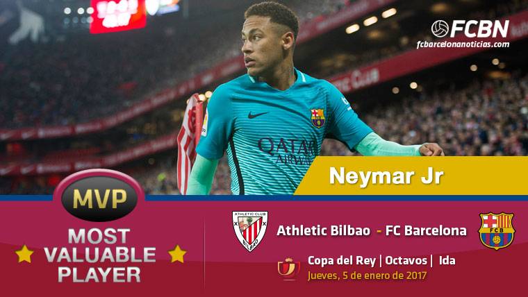 Neymar Jr, the “MVP” of the FC Barcelona against the Athletic