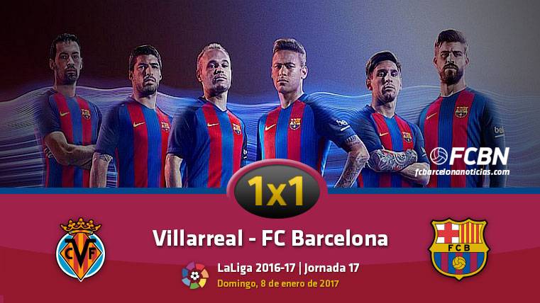 The 1×1 of the FC Barcelona in front of the Villarreal (League J17)