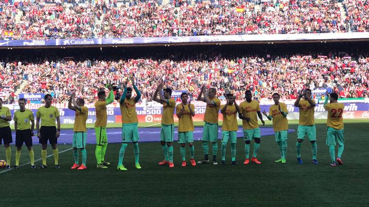 Beautiful memory of the Barça with Aleix Vidal in the Calderón