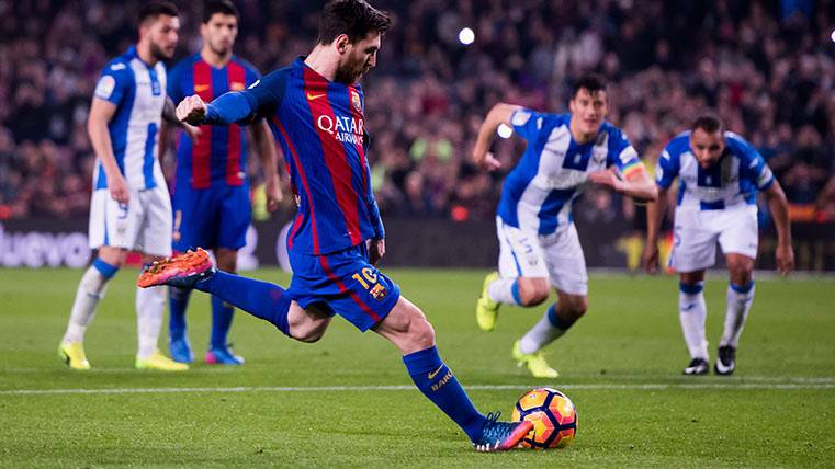The anger of Messi gives the victory to the Barça and the Pichichi in solitary