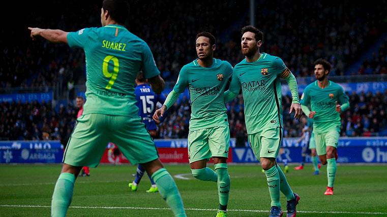 COMPARATIVE: Like this they arrive the tridents of Atleti and Barça