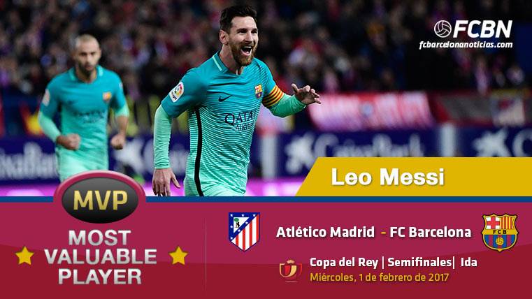 Leo Messi, the “MVP” of the Barça in front of the Athletic of Madrid