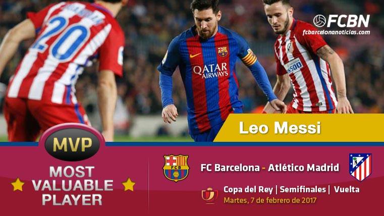 Leo Messi, the “MVP” of the FC Barcelona in front of the Athletic
