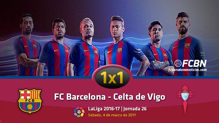The 1×1 of the Barcelona in front of the Celtic of Vigo (League J26)