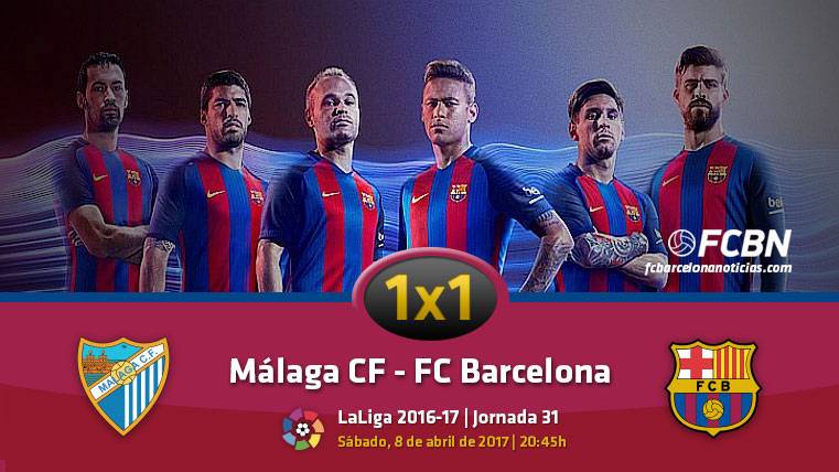 The 1×1 of the FC Barcelona in front of the Málaga (League J31)