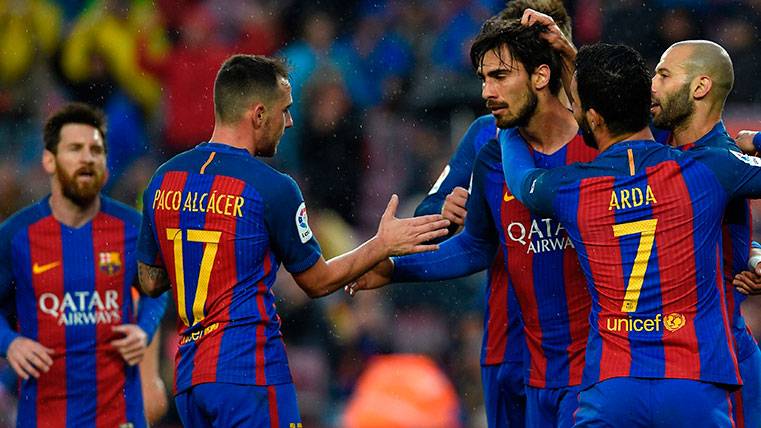 Doublet of André Gomes in front of Osasuna to remove  ballast