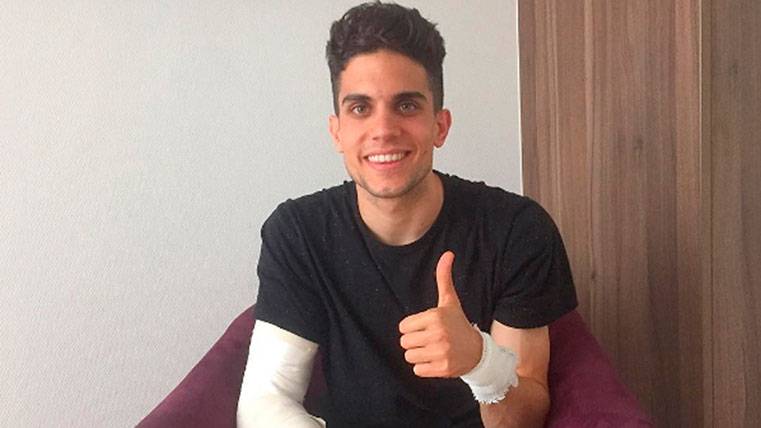 Marc Bartra speaks after the attack: “I Am much better”