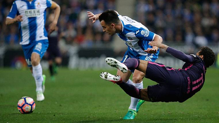 HARD GAME: The Espanyol went back to the walked in front of the Barça