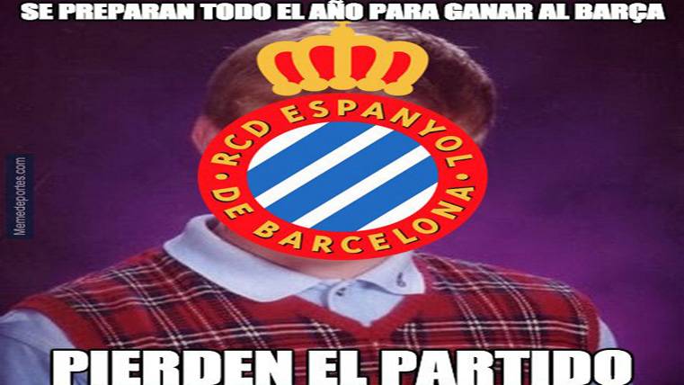 The “meme” that portrays the frustrante reality of the Espanyol