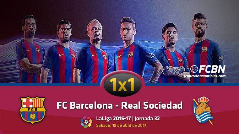 The 1×1 of the FC Barcelona in front of the Real Sociedad (League J32)