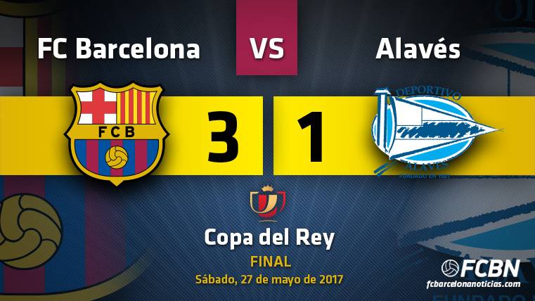 The Barça conquers the Glass of the King with a genial Messi