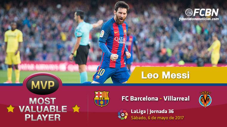 Leo Messi, the “MVP” of the FC Barcelona in front of the Villarreal