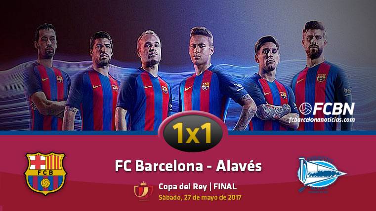 This is the 1×1 of the FC Barcelona in front of the Alavés (Final of Glass)