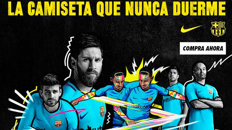 Like this it is “the T-shirt that never sleeps” of the FC Barcelona