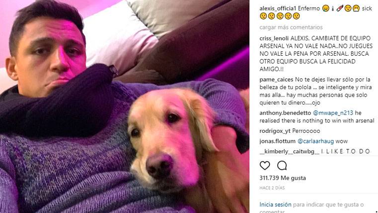 Surrealist: Alexis puts  ill, and the Arsenal does not believe him!