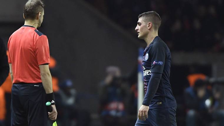 Verratti Did not play this Saturday… It follows to the threaten the Barça?