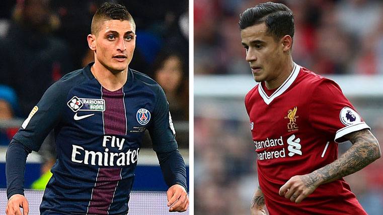 The key of the traspaso of Verratti to the Barça can be… Coutinho!