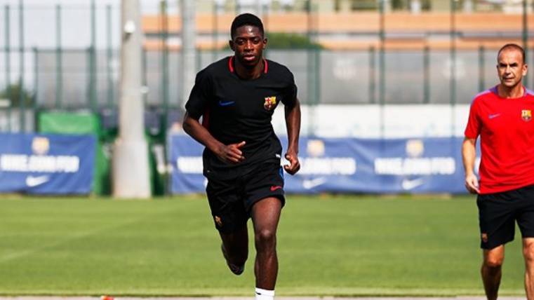 Dembélé Makes the first training of Barcelona