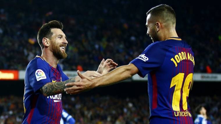 Jordi Alba is to a very high level with Ernesto Valverde