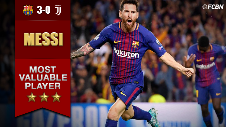 Leo Messi, MVP indisputable of the Barcelona-Juventus