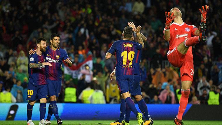 Lucas Digne, goal and opportunity taken advantage of with the Barça