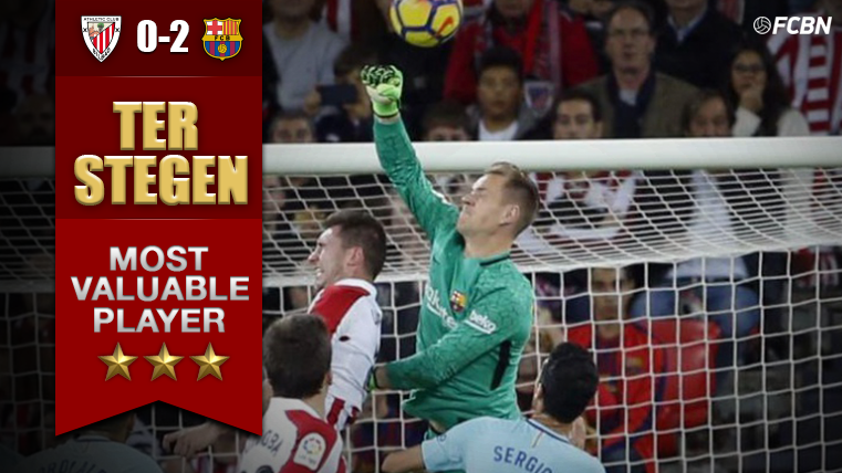 The MVP of the Athletic-Barcelona: Marc-André Ter Stegen