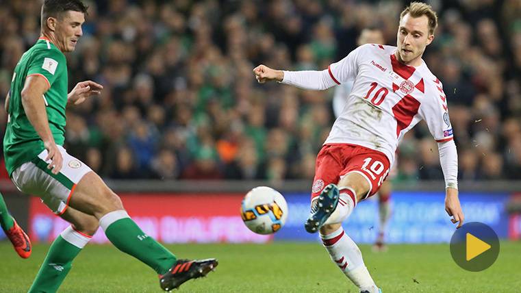 The golazos of Christian Eriksen that cost a pass to the World-wide