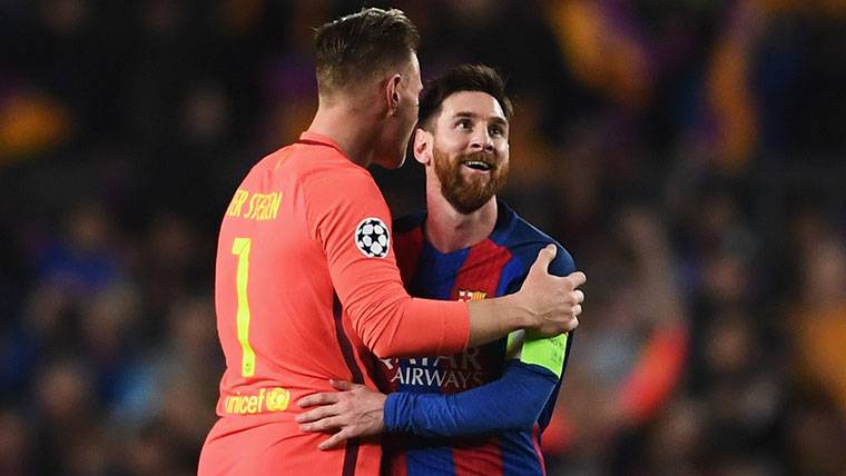 Ter Stegen Avoided that the conflict Messi-Luis Enrique went to more
