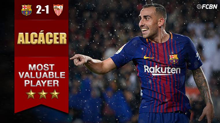 Paco Alcácer, the indisputable MVP of the FC Barcelona-Seville