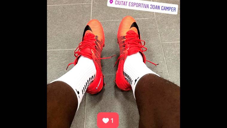 Ousmane Dembélé Goes back to shoe  some boots of football